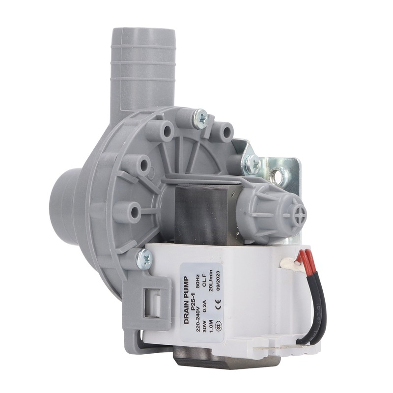 Washer Drain Pump Motor 30W 0.2A 20LPM Copper Coil Powerful