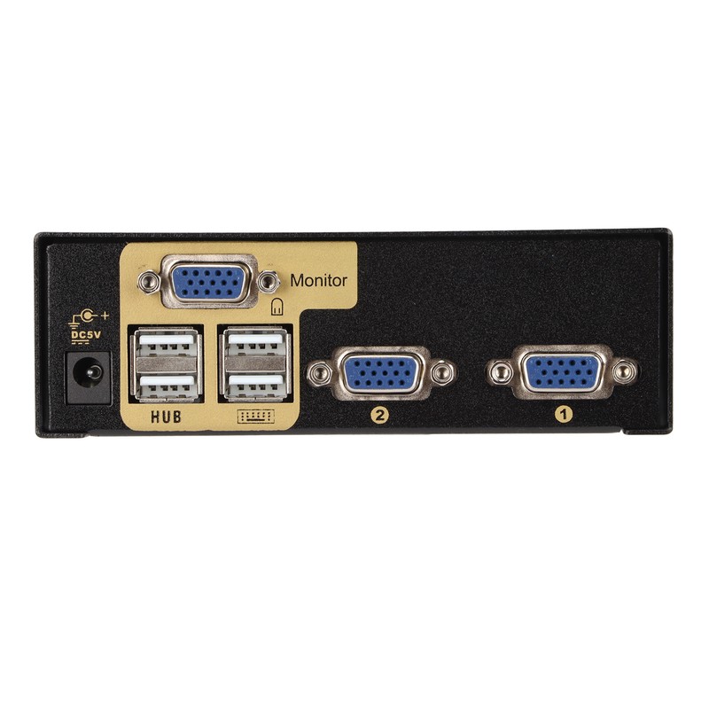 2 In 1 Out VGA KVM Switch 4 USB Port