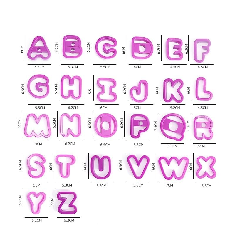 Bule Maple Alphabet Cookie Cutters Cookie Cutters Cookie Cutters Cookie