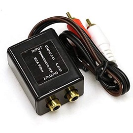 DEEJAY LED RCA Ground Loop Isolation Noise Filter for use with car stereos Where a Whistle Noise is Heard - TBHNOISEFILTER
