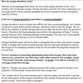 Oxygen Absorbers For Food Storage 400cc ( 5 pcs in Vacuum Sealed Bag x 24, Total 120 Packets ) O2 Absorbers Food Grade Oxygen Absorbers Oxygen Packets For Food Storage Oxygen Remover Absorb Observers