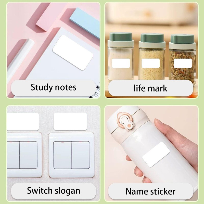 1000 Blank Stickers, Label Stickers, Writable Stickers, Item Marking Stickers,