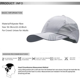 Mesh Quick Dry Baseball Cap Unstructured Breathable Summer Sun Protection Cap Unisex Outdoor Sports Hats with Adjustable Buckle Soft Brim Peaked Cap Lightweight Running Cap for Outdoor Activities