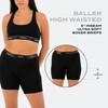 Woxer Womens Boxers - Baller 5" High Waisted Boy Shorts