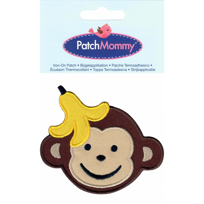 PatchMommy Boy Monkey Iron On Patch - Appliques for Kids