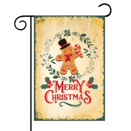 Christmas Garden Flag 12x18in Merry Christmas Yard Flag Double Sided Xmas Flags Christmas Outdoor Decorations Garden Decorative Flags for Winter Outside Decorations Farm Yard Wall Decor