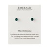 Philip Jones May (Emerald) Birthstone Earrings Created with Zircondia® Crystals