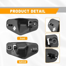 SYudwen Hood Support Rod Clamp Holder, Compatible with 2001 2002 2003 2004 2005 Lexvs IS300, Hood Prop Rod Clip Replace OE#53455-53010 (1 Pcs Black)