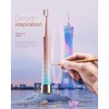AJELU Pink & Blue Gradient Rechargeable Sonic Electric Toothbrush for