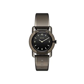 BREDA Unisex 'Play' Black Transparent Plastic Watch, 35mm