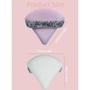 4 Pcs Rhinestone Powder Puffs, ButiFlora Triangle Super Soft Velvet