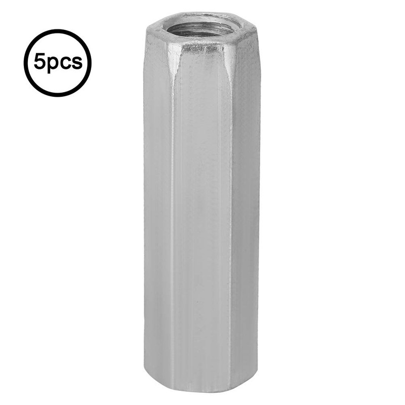 m10 coupling nut ◈ Hex Long Rod Nut, Akozon 5pcs