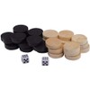 32Pcs Two-Tone Game Chess Piece, Roundness Draughts and Checkers and