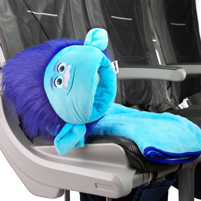 Trolls Armrest Buddy Stuffed Plush Travelling Toy With Blanket 13”