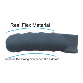 Steel Hitch and Flex Connector Set for Burley Bike Trailers and Other Similar Tow Arm Trailers (Flex for suqare with Hitch)