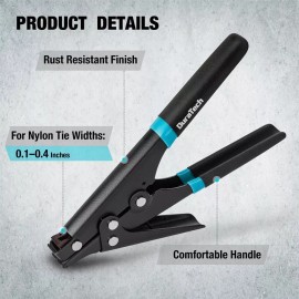 DURATECH 8-inch Zip Tie Tool Ergonomic Cable Tie Gun for Fastening and Cutting