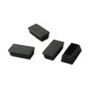 sourcingmap Plastic Rectangle Blanking End Tubing Cap Insert Bung 50mm