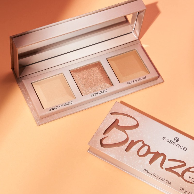 essence Bronze Your Way Bronzing Palette, Bronzing Powder, Multicoloured, 3