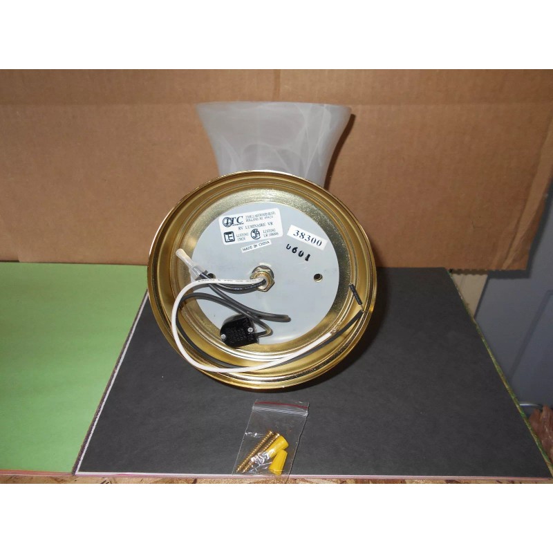 GUSTAFSON *12 VOLT ROUND DECORATIVE WALL MOUNT LIGHT RV #38300S-4250