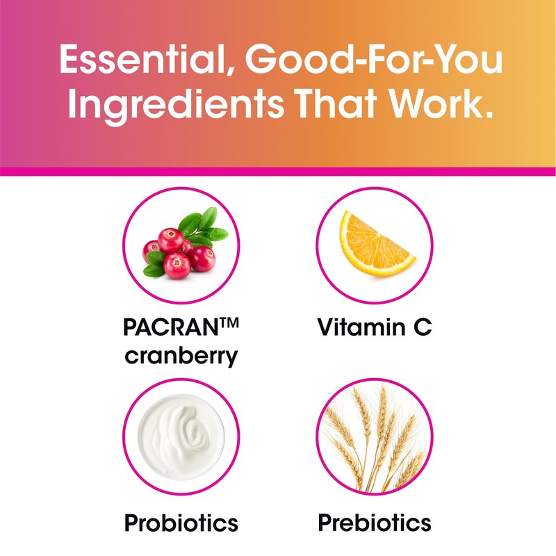 vH Essentials Probiotics for Women with Prebiotics, Cranberry & Vitamin