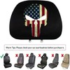 GODTERA 2 Pack Headrest Covers for American Skull Flag, Seat