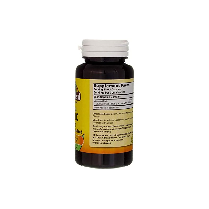 NAT B ODORLSS Garlic TB 1250MG100