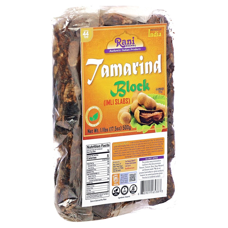 Rani Tamarind Block (Imli Slab) 17.5oz (1.1lbs) 500g ~ All