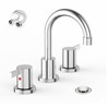 Phiestina 8 Inch 3 Hole Widespread Chrome Bathroom Faucet 2