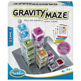 ThinkFun  Gravity Maze Juego de Lógica y Laberinto 3D  Juego de Habilidad y Desafío de Lógica con 60 Niveles de Dificultad  Juguete Stem  para 1...   