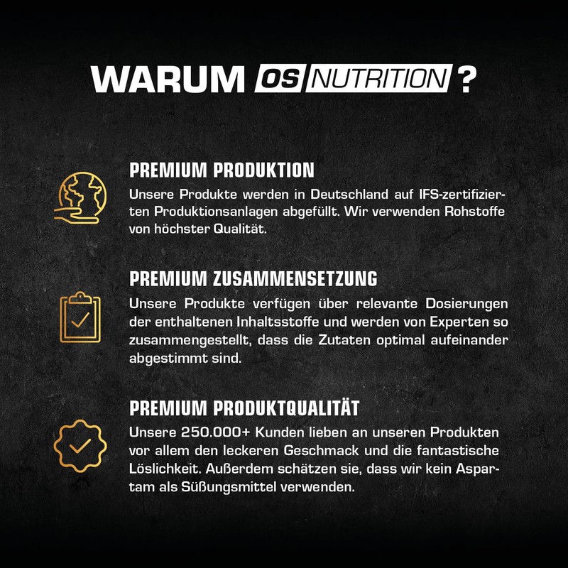 OS NUTRITION Götterpuls Premium Pre Workout Orange, Powder, 308 g