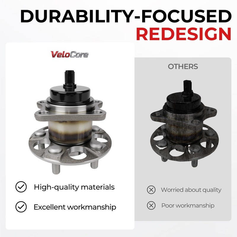 VeloCore 512505 Rear Wheel Bearing & Hub Assembly 5 Lugs