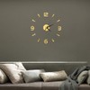 Wall Watch Decor, Wall Clock Sticker 3D Big Watch Decor