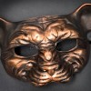 BeyondMasquerade Leopard Animal Masquerade Mask, Men's Masquerade Mask, Copper Ball