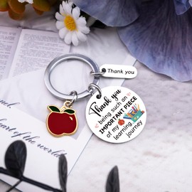 Cxulquvs Teacher Gifts for Women Thank You Gifts for Teachers Appreciation Gifts Best Thank You Keychain for Teachers Birthday Special End of The Year Teacher Gift