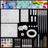 EeeKitOnline 121pcs Silicone Resin Casting Molds Epoxy Spoon Kit Jewelry Making Pendant Craft
