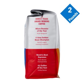Klatch Coffee Italian Blend Medium-Dark Roast, 2 Pounds, Whole Bean