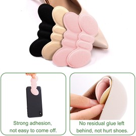 BSITSSS 6 Pairs Heel Pads Shoes Abrasion Non-Slip Heel Protection for Shoes Heel Repair Women Men Heel Pads Shoes Soft and Comfortable Sponge Heel Pads for Most Types