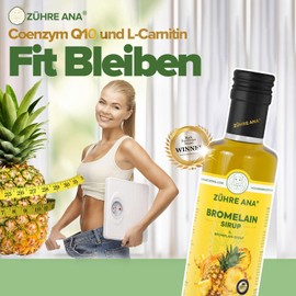 zhre ana Zhre Ana? Bromelain Sirup C Mit Bromelain, Coenzym Q10, Mate-Extrakt, L-Carnitin und natrlichem Ananasaroma C Ihre natrliche Untersttzung im Alltag - Vegan