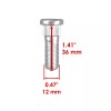 Kawasaki 8 Front or Rear Wheel Hub Stud Bolt Fits