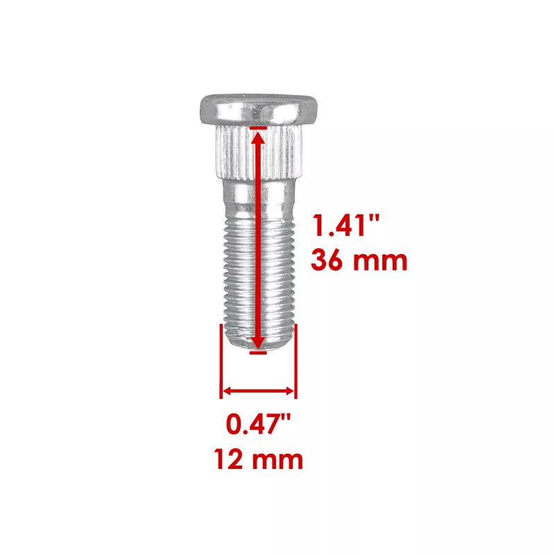 Kawasaki 8 Front or Rear Wheel Hub Stud Bolt Fits