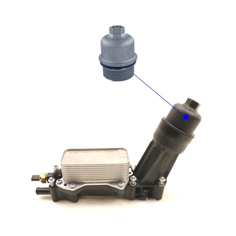 Suspenix Upgrade Aluminum Oil Filter Cap, Oil Filter Housing Cap