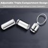 ZGGAZCA Pocket Toothpick Holder Portable Keychain Case Waterproof Aluminium Alloy
