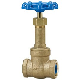 KITZ Lead-Free Bronze 10K Gate Valve "For Water Supply, Core Coat (Corrosion Protection on Pipe End)" KITZ-LNW 3/4B [20A]