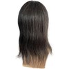 Hombres Tupé for hombre con encaje suizo #1B20, cabello humano