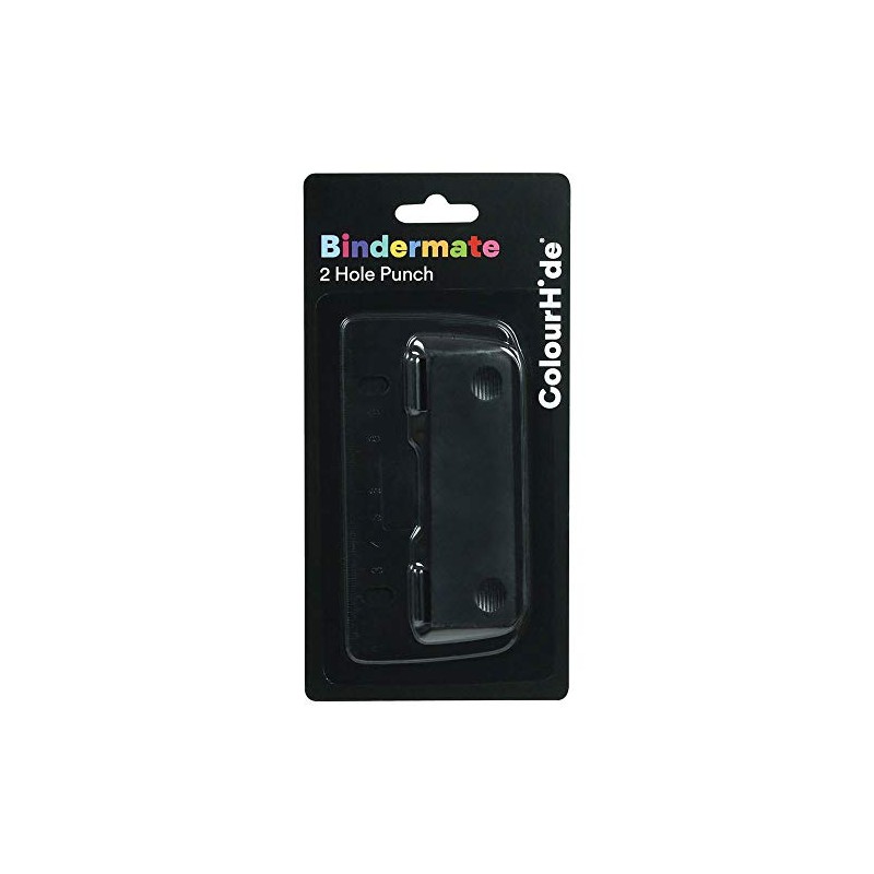ColourHide Bindermate 2 Hole Punch Black 9753102J