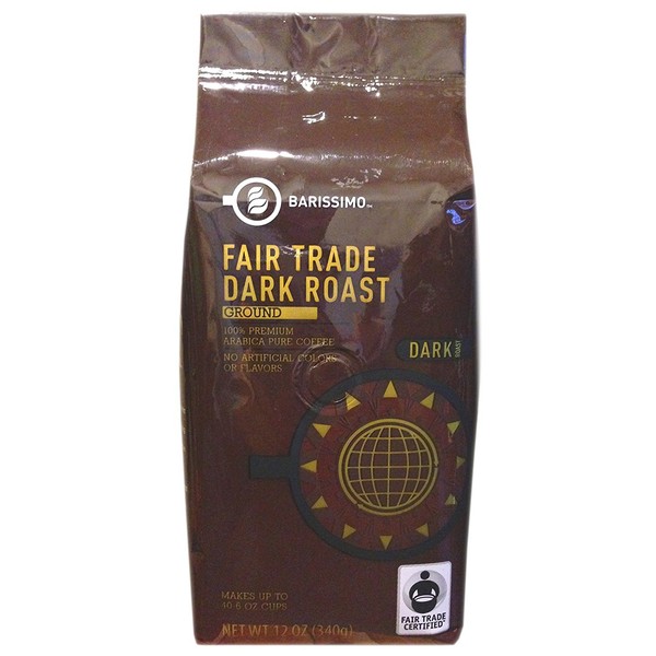 Barissimo Premium Fair Trade Dark Roast Ground Coffee - 12oz Bag