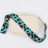 Bag Straps Replacement Crossbody Wide Blue Leopard Print Adjustable Guitar