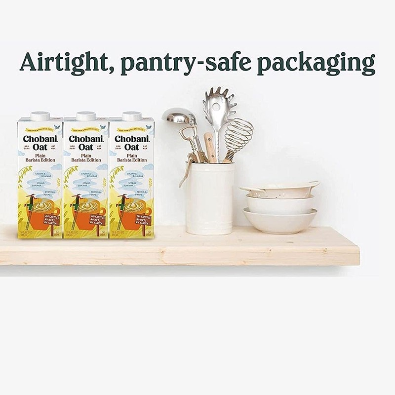 Chobani Oat Milk, Plain Oat Barista Edition, Shelf Stable Non
