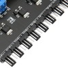 ASHATA PC Fan Hub, 8 Channel Button Fan Speed Controller