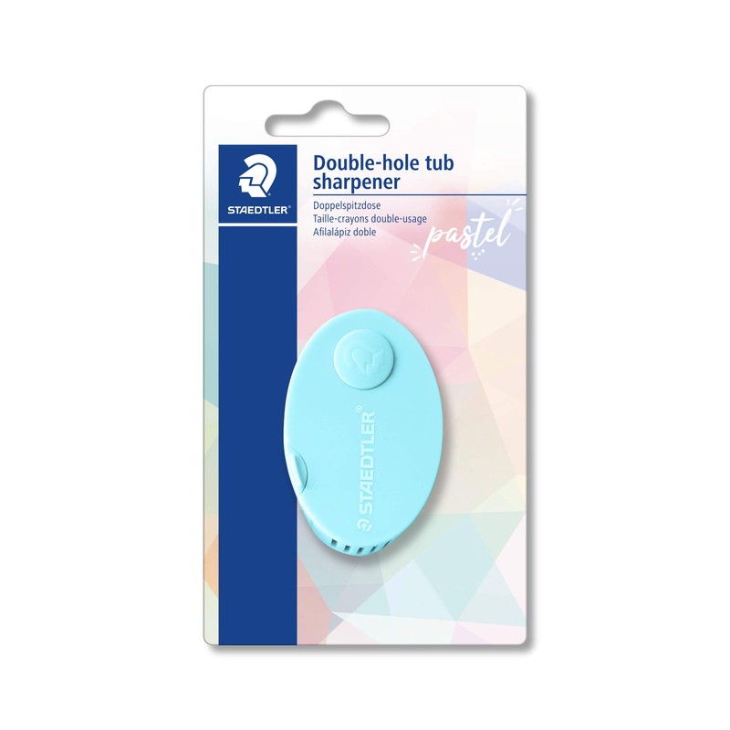 STAEDTLER 512PS2BKPA Double-hole sharpener in soft, pastel